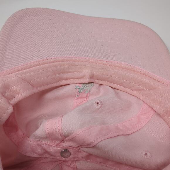 U.S. Polo Assn. Strapback Hat Pink One Size Embroidered Logo Adjustable - Picture 7 of 8